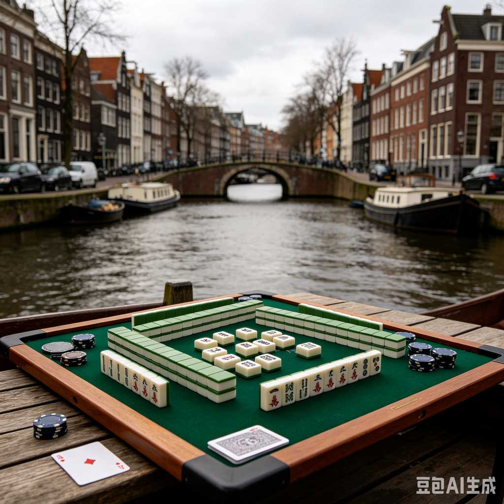 compact mahjong set with case